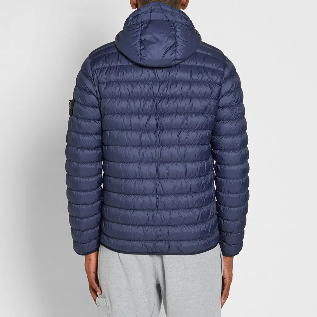SI Garment Dyed Micro Yarn Hooded Down Jacket NAVY