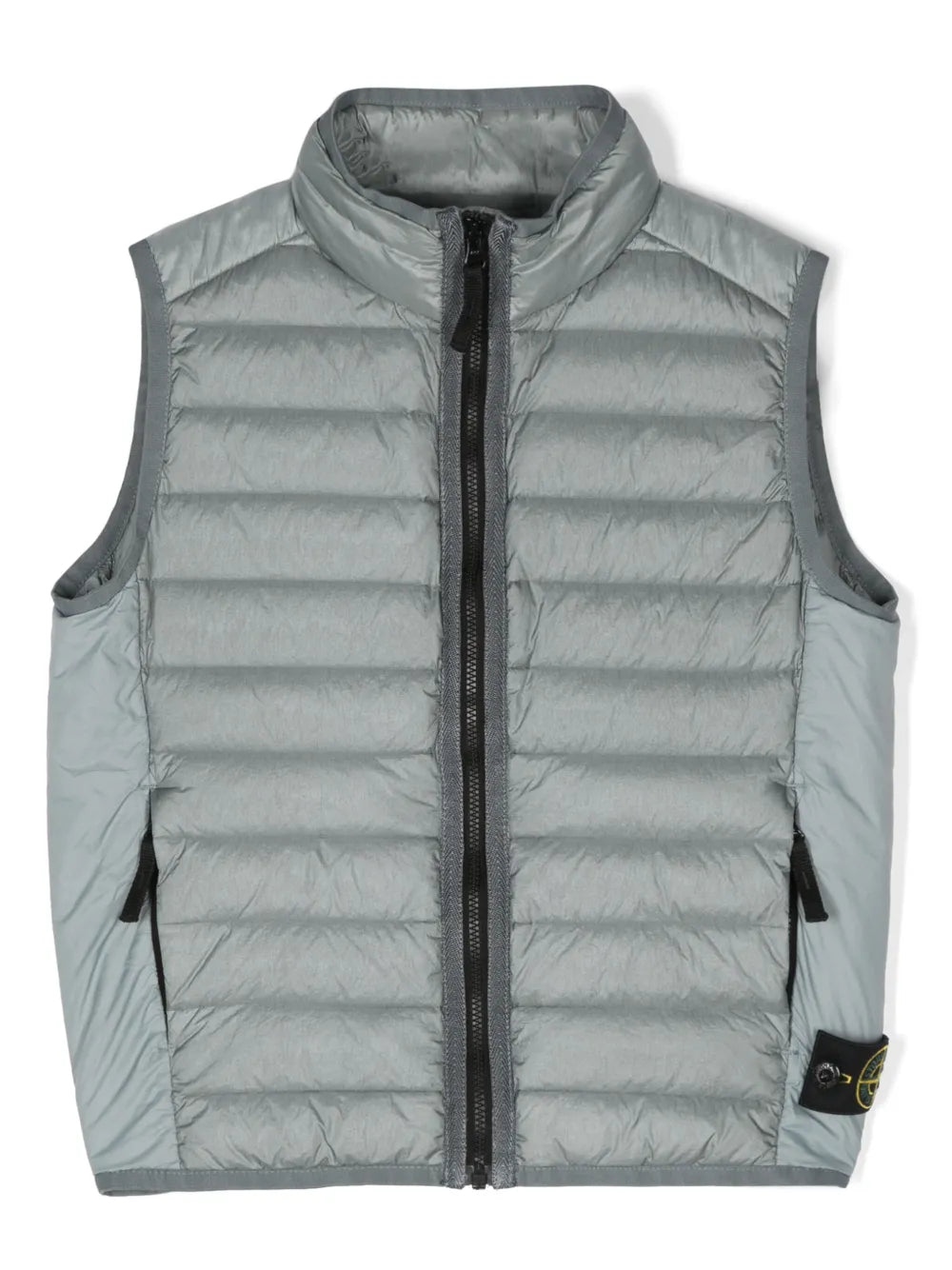 SI Gray Garment Dyed Micro Yarn Down Packable Gilet