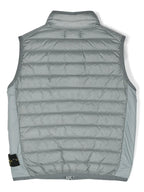 SI Gray Garment Dyed Micro Yarn Down Packable Gilet