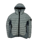 SI Garment Dyed Micro Yarn Hooded Down Jacket GRAY