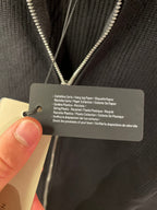 SI Ribbed Zip Up Cotton Black