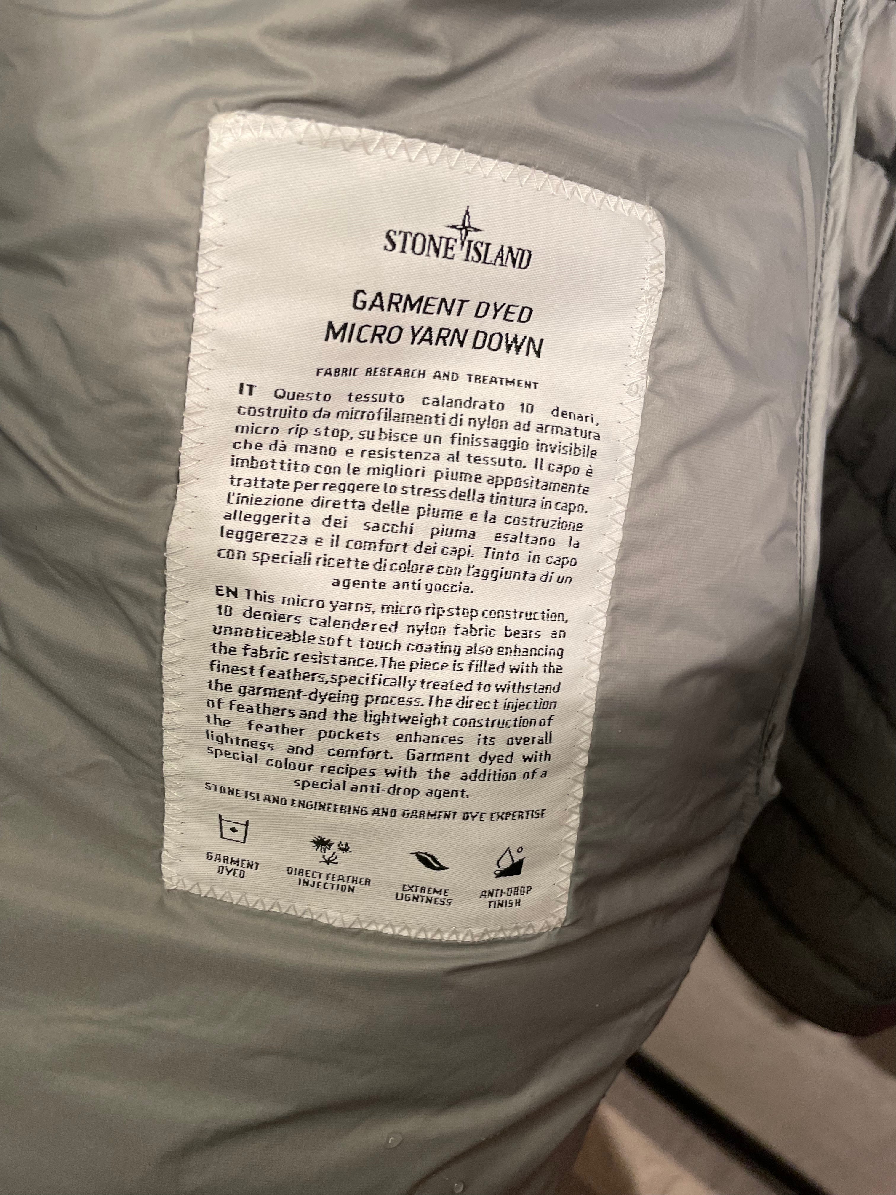 SI Garment Dyed Micro Yarn Hooded Down Jacket GRAY