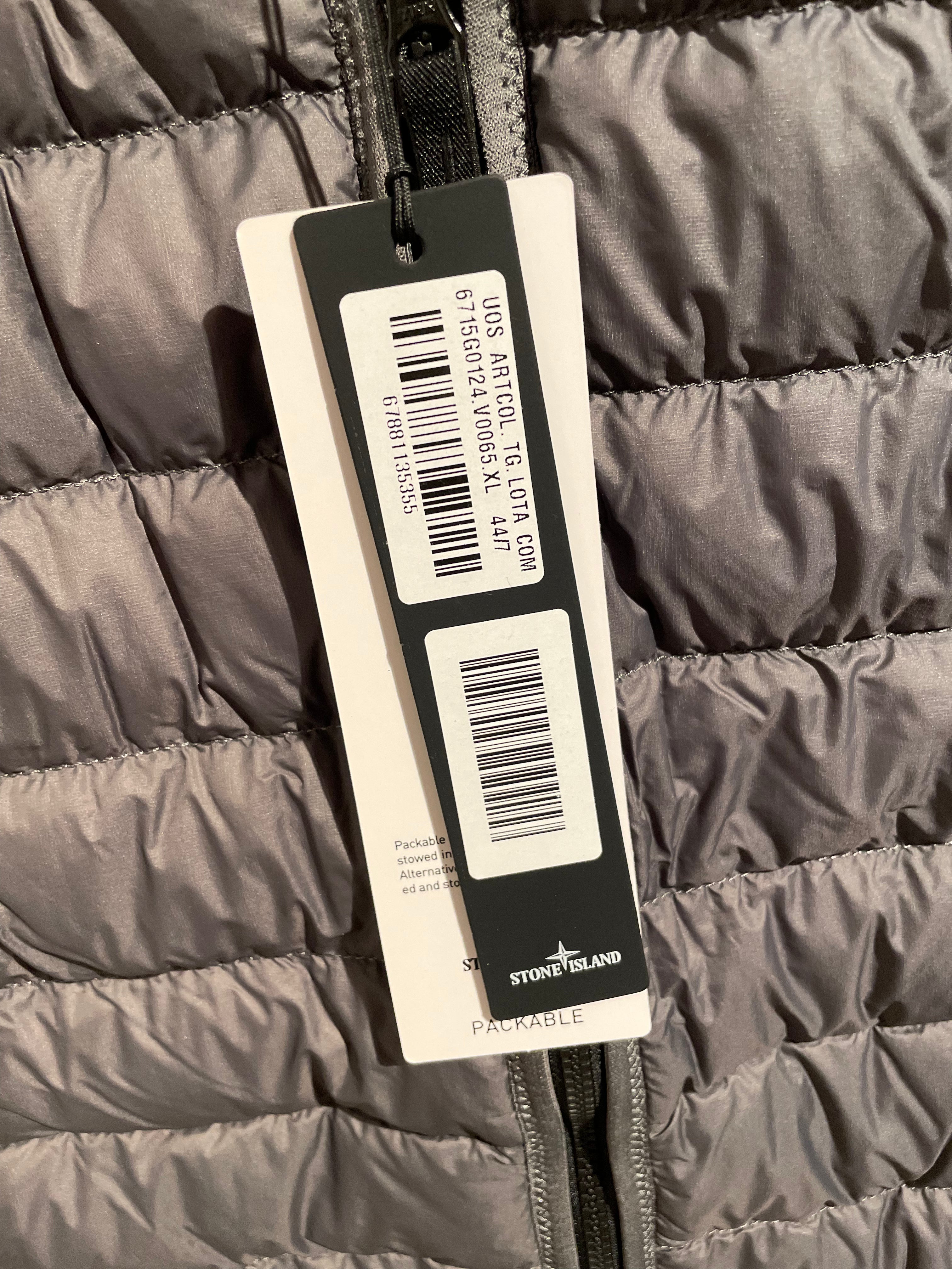 SI Gray Garment Dyed Micro Yarn Down Packable Gilet