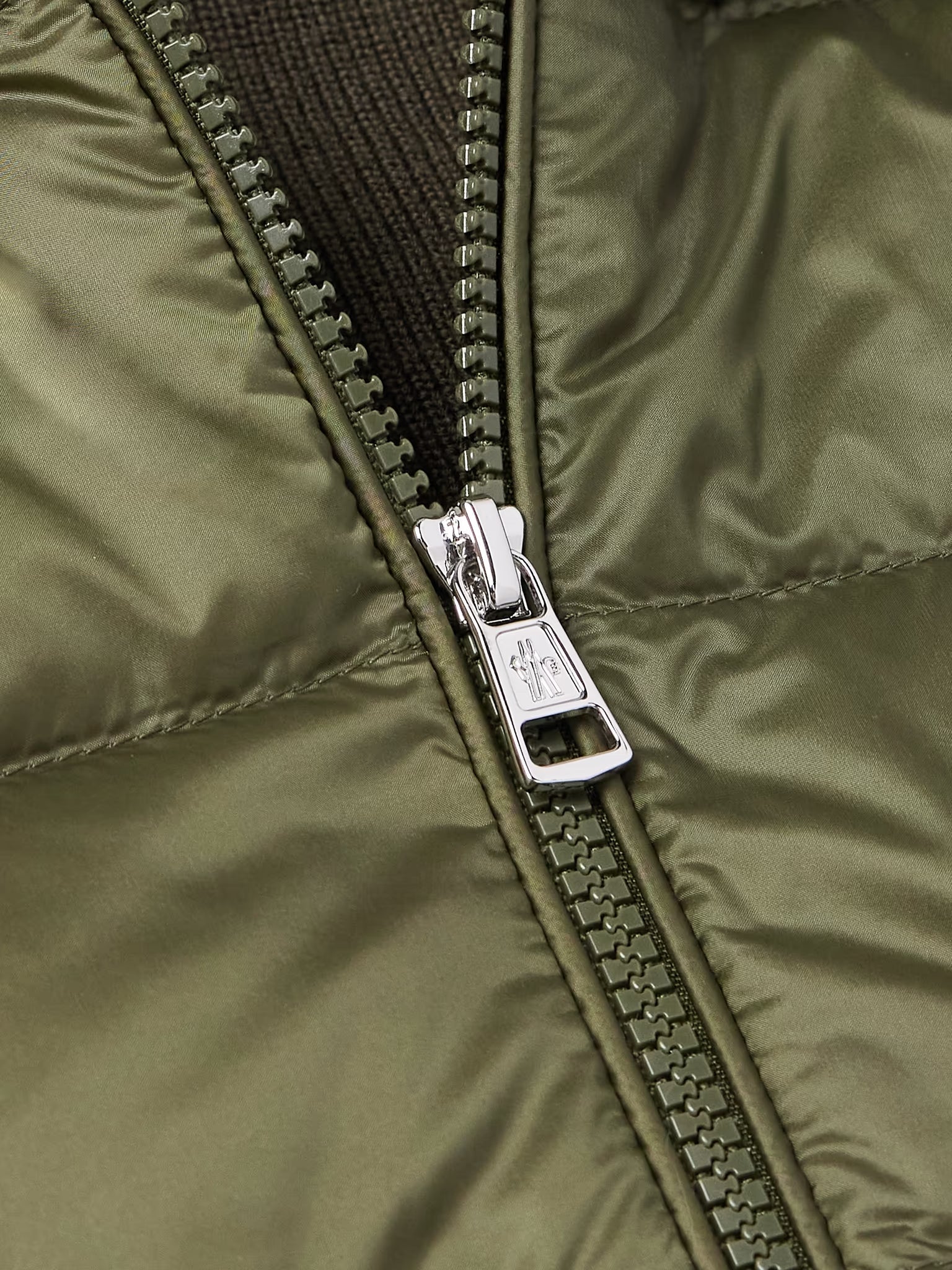 Logo-Appliquéd Wool-Trimmed Quilted Shell Hooded Down Zip-Up Cardigan