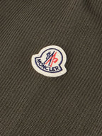 Logo-Appliquéd Wool-Trimmed Quilted Shell Hooded Down Zip-Up Cardigan