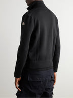 Slim-Fit Paneled Wool-Blend and Quilted Shell Down Zip-Up Cardigan