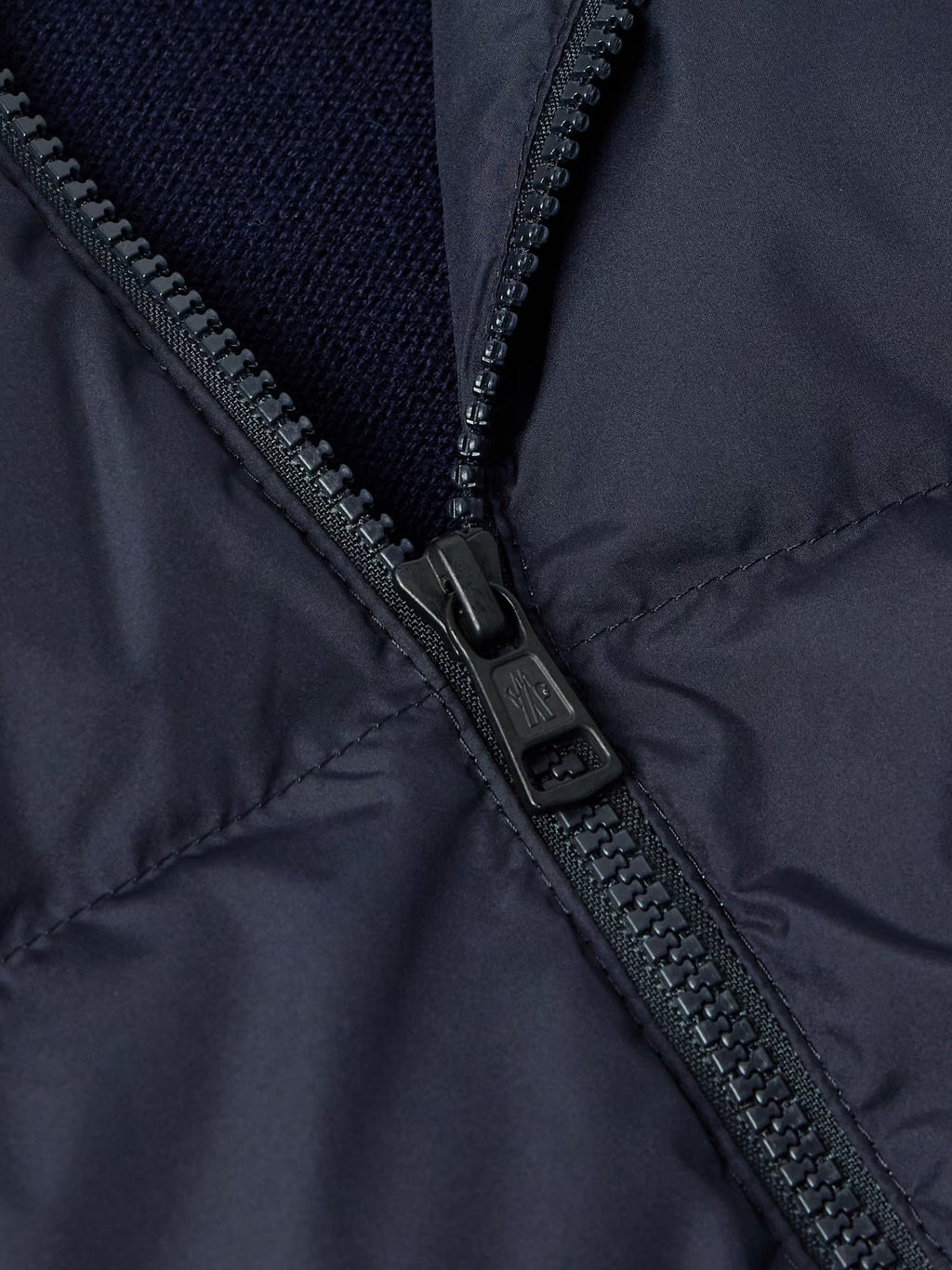 Logo-Appliquéd Quilted Shell-Panelled Virgin Wool Down Cardigan